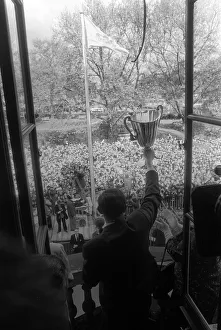 Core93 Gallery: Tottenham Hotspurs Danny Blanchflower holding the European Cup Winners Cup Winners