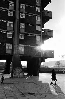Face Of Britain Gallery: Tower Block, Glasgow, Scotland, 6th March 1971. Face of Britain 1971 Feature