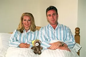 Images Dated 6th July 1998: Toyah Wilcox TV Presenter July 1998 With actor Joe McGann in the Live Bed Show