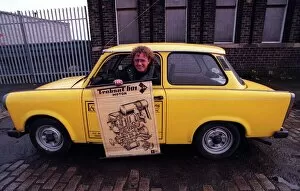 Images Dated 3rd December 1997: Trabant motor car East German December 1997 Road Record yellow owner unknown holding