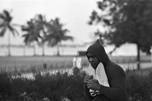 Training shots leading upto Boxing Heavyweight title fight between Sonny Liston Training shots leading upto Boxing Heavyweight title fight between Sonny Liston