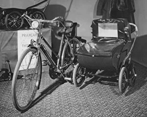 Images Dated 10th March 2008: Transport: cycles: Baleys Pram to cycle. April 1953