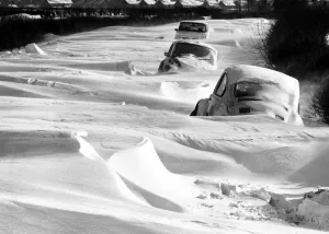 00192 Gallery: Trapped: These vehicles are only half-mile from the South Warwickshire village of Long