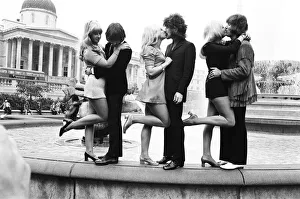 Three of the Tremeloes pop group who are to be married - L/r Carol Dilworth with bass Three of the Tremeloes pop group who are to be married - L/r Carol Dilworth with bass