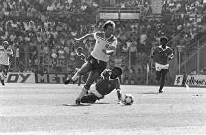 Trevor francis in action during England 1 Kuwait 0 1982 at World cup