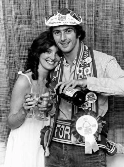 Trevor Francis goal scorer with wife 1979 after European Cup Final victory over