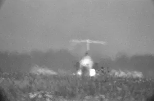 Images Dated 25th June 1976: One of Four - A Trident jet at Heathrow Airport takes off in the high heat of 25th