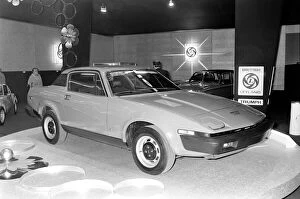 Triumph TR7 at the Geneva Motor Show. March 1975 75-01419-014