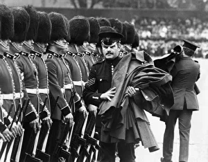 Troops after giving capes away. May 1980 P0335491 Troops after giving capes away. May 1980 P0335491