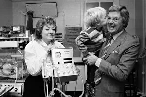 Images Dated 3rd October 1984: TV personality Michael Aspel, who is a vice-president of Bliss