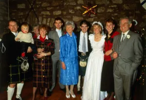 TV Presenter Magnus Magnusson seen here at his daughters Margaret Magnusson wedding to TV Presenter Magnus Magnusson seen here at his daughters Margaret Magnusson wedding to