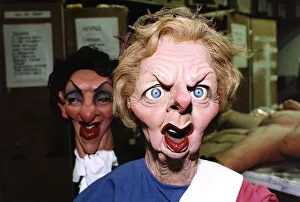TV Progamme Spitting Image - puppet of Margaret Thatcher. 1992 TV Progamme Spitting Image - puppet of Margaret Thatcher. 1992