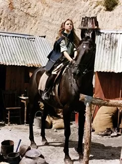 Images Dated 11th September 1990: TV Programme Black Beauty Starring Amber McWilliams On Black Beauty The Horse