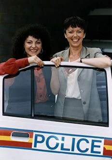 Images Dated 11th June 1993: TV Programme The Bill Starring Kerry Peers And Mary Jo Randle On The Set Of The Bill