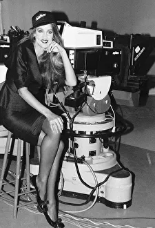 TV Progs Telethon 92 with Jerry Hall doing a promotion TV Progs Telethon 92 with Jerry Hall doing a promotion