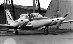 A twin engine Piper Comanche which was the cause of a full scale emergency at Sunderland A twin engine Piper Comanche which was the cause of a full scale emergency at Sunderland
