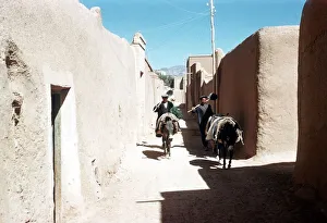 A Typical street scene in village of Abadeh 200 kms North of Shiraz in South West Iran A Typical street scene in village of Abadeh 200 kms North of Shiraz in South West Iran