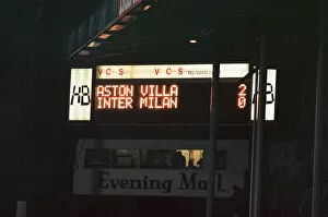 Images Dated 24th October 1990: UEFA Cup 2nd round 1st leg match, Aston Villa 2 - 0 Inter Milan held at Villa Park