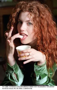 Vanessa Collingridge TV Presenter eating yoghurt January 1998 A©mirrorpix Vanessa Collingridge TV Presenter eating yoghurt January 1998 A©mirrorpix