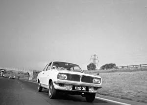 The Vauxhall Viva on a road test on the M1 motorway. 20th September 1966 The Vauxhall Viva on a road test on the M1 motorway. 20th September 1966