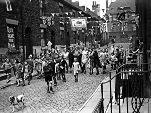 VE Day celebrations in the back streets of Manchester n to mark the Allied victory in VE Day celebrations in the back streets of Manchester n to mark the Allied victory in