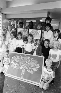 A venture involving several hundred children has produced a multicoloured display of work A venture involving several hundred children has produced a multicoloured display of work