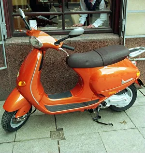 The Vespa Scooter pictured at the Italian centre The Vespa Scooter pictured at the Italian centre
