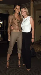 Victoria Adams and Emma Bunton of the Spice Girls May 1999 arrive for The Mirror Victoria Adams and Emma Bunton of the Spice Girls May 1999 arrive for The Mirror