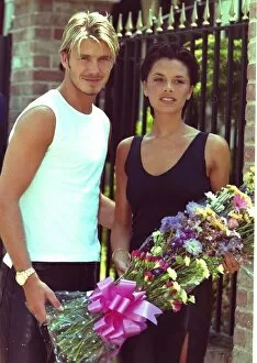 Images Dated 2nd July 1999: Victoria Adams ('Posh Spice') and David Beckham