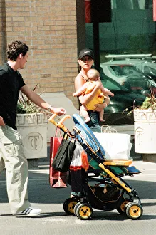 Victoria Beckham and baby son, Brooklyn Beckham, pictured out during shopping trip Victoria Beckham and baby son, Brooklyn Beckham, pictured out during shopping trip