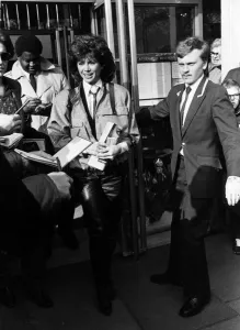 Victoria Principal actress leaving London Hotel Victoria Principal actress leaving London Hotel