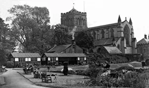 Core13 Gallery: A view of Hexham Abbey as seen from the gardens and bowling green adjoining the Abbey