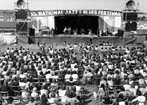 Images Dated 9th August 1970: View of the main stage at the 10th International Jazz & Blues festival