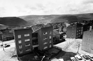 Images Dated 22nd March 1986: A view of part of the Penrhys housing estate with Tonypandy in the distance down