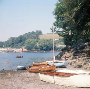 View over the River Fowey from Bodinnick, Cornwall. 1973 View over the River Fowey from Bodinnick, Cornwall. 1973
