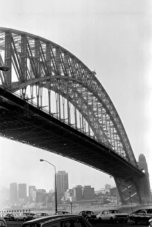 View of Sydney Harbour Bridge in New South Wales, Australia View of Sydney Harbour Bridge in New South Wales, Australia