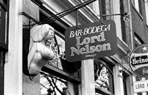 00068 Gallery: A view of 'The Lord Nelson'British bar in Amsterdam May 1975