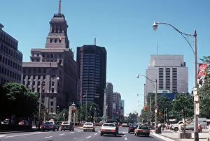 Images Dated 20th October 1976: View along University Avenue Toronto in Ontario Canada