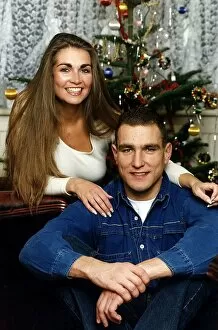 Images Dated 13th June 1996: Vinnie Jones Football Player With Fiancee Tanya 1996