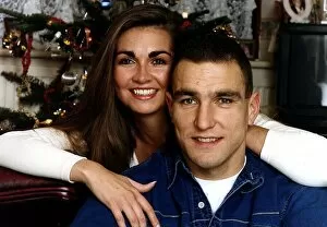 Images Dated 13th June 1996: Vinnie Jones Football Player With Fiancee Tanya 1996