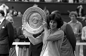 Virginia Wade wins the ladies singles final 1977