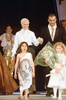 Images Dated 30th April 1993: Vivienne Westwood pictured on the catwalk during her fashion show at London Fashion Week