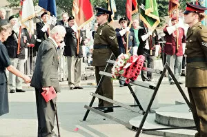 Images Dated 20th August 1995: VJ Day Anniversary, Parade to Cenotaph, Middlesbrough, Sunday 20th August 1995