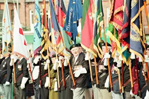 Images Dated 20th August 1995: VJ Day Anniversary, Parade to Cenotaph, Middlesbrough, Sunday 20th August 1995