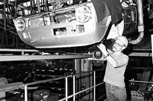 Volkswagen assembly line worker Peter Schredewitz at work in Wolfsburg, Germany Volkswagen assembly line worker Peter Schredewitz at work in Wolfsburg, Germany
