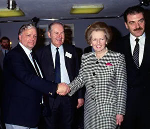Wallace Mercer shaking hands with Margaret Thatcher 1989 Wallace Mercer shaking hands with Margaret Thatcher 1989