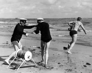00611 Gallery: Wallasey beach patrol, under the direction of Mr C Mitchell, Wallasey Baths Manager