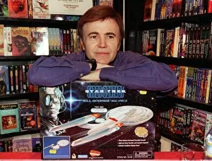 Images Dated 4th July 1997: Walter Koenig who plays Pavel Chekov in Star Trek visits Forbbiden Planet bookshop in