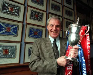Walter Smith Glasgow Rangers Football Manager with the Scottish Premier League Trophy Walter Smith Glasgow Rangers Football Manager with the Scottish Premier League Trophy