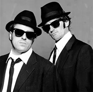 Images Dated 15th August 1991: Warwick Evans and Con O Neill Blues Brothers
